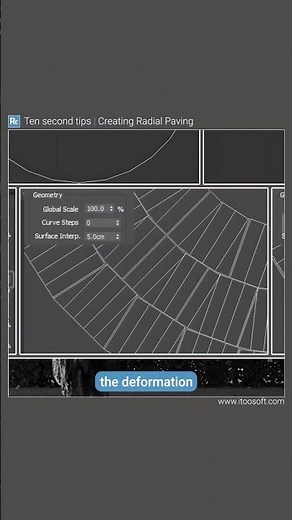 How to model circular paving in 3ds Max with RailClone