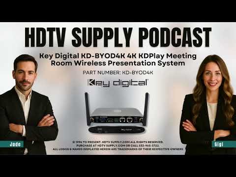 Key Digital KD-BYOD4K 4K KDPlay Meeting Room Wireless Presentation System