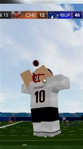 INSANE ANGLE HEIGHT ON THE HALFTIME TOSS!! [ROBLOX Football Fusion]