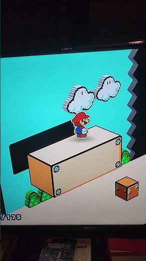 Hidden colorless spot in energy plant level of paper mario color splash.