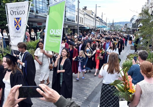 Watch: Graduation parade makes its way through city