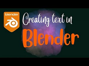 How to Create Transparent Background Text with Blender 3D