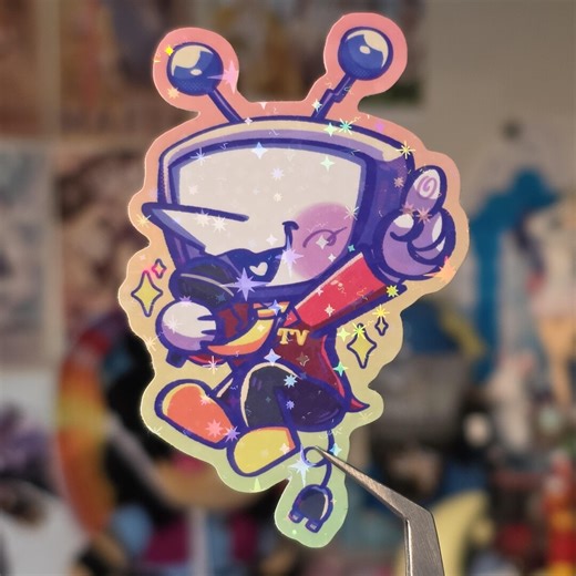 Deltarune Chapter 3 Tenna Holographic 3" Sticker - Etsy