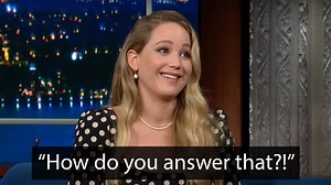 Jennifer Lawrence takes Stephen Colbert's Questionert