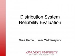Distribution System Reliability Evaluation - SlideServe