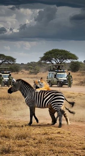 "Tiger vs Zebra Caught on Camera – Safari Turns Wild!"