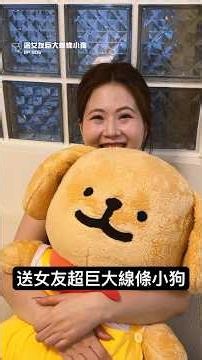 Surprising my girlfriend with a giant Line Friends dog plush #LineFriends #HsinchuBigCity #Boyfri...