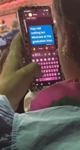 Old people love being horny, racist, or simultaneously horny and racist over text with that font size big as fuck in a crowd