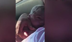 WATCH: Shock video of mum giving birth in car goes viral