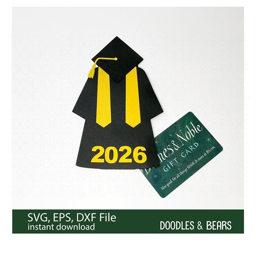 Graduation 2026 Gift Card Holder SVG Template (digital Download) - Etsy
