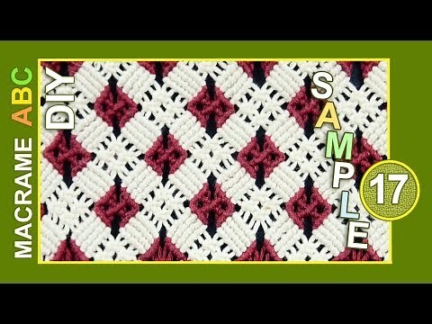 Macrame ABC - pattern sample #17