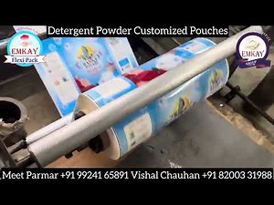 Detergent Powder Or Washing Powder Pouch Printing or Making Process by Best Packaging Printer Emkay