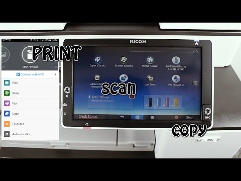 Ricoh MFP Print, Scan & Copy using NFC