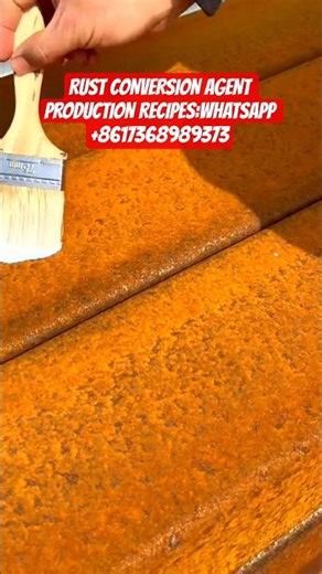 RUST CONVERSION AGENT PRODUCTION Recipe,RUST inhibitor,rust remover,antirust agent,rust preventative