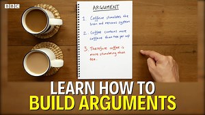 Coffee is better than tea. That’s an opinion. It’s NOT an argument in academic terms. Constructing good academic arguments is a vital academic skill: to start doing this, you need to learn to distinguish fact from opinion. Here's how: http://bbc.in/2BaXEWS | BBC Learning English