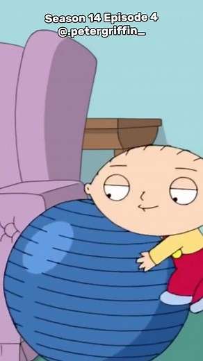 Brian pops stewie’s exercise ball 😂 #familyguy #familyguyclips #petergriffin #briangriffin #stewiegriffin