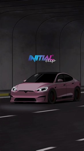 Tesla Model S Plaid Animation | Night Drive Wallpaper