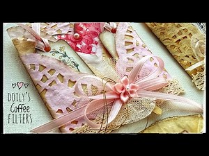 Doily and Coffee Filter Pockets - Two Ways! - Tutorial