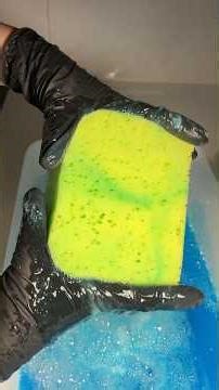 Harpic Squeezes | Sudsy ASMR | Sponge Squeezing