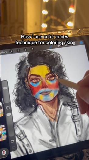 Using color zones technique to color skin #arttutorial #colorzone #art #digitalart #arttechniques