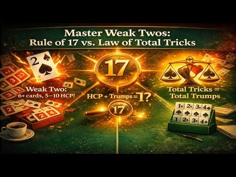 Bridge Learning (26) - Three Rules, One Logic for Competitive Bidding #biddingstrategies #bidding