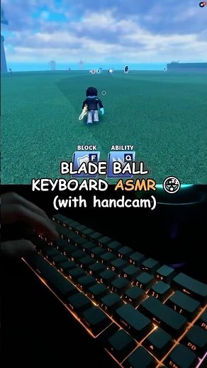 Satisfying BLADE BALL ASMR (Thocky Keyboard + Handcam)