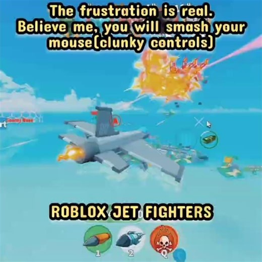 PVP + Controls Vs You | Roblox Jet Fighters #roblox #newgameinroblox #robloxshorts #shorts