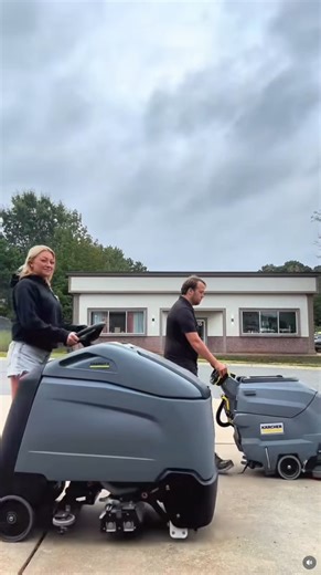 If you ever wondered what the difference is between push and ride-on floor care, this video says it all! 💪 https://www.boydco.com/floor-scrubber/ | Boyd Equipment