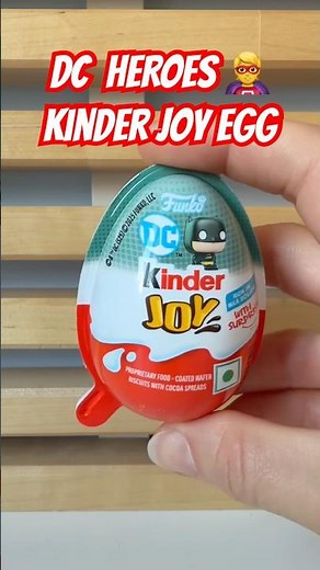 DC Super Heroes Kinder Joy Surprise! 🦸‍♂️ Who Did We Get? #asmrunboxing #dcuniverse #kinderjoy