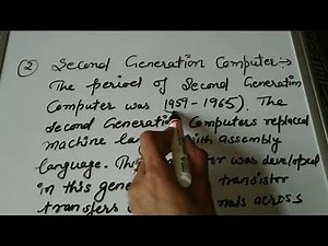 Generations of computer- 5th class