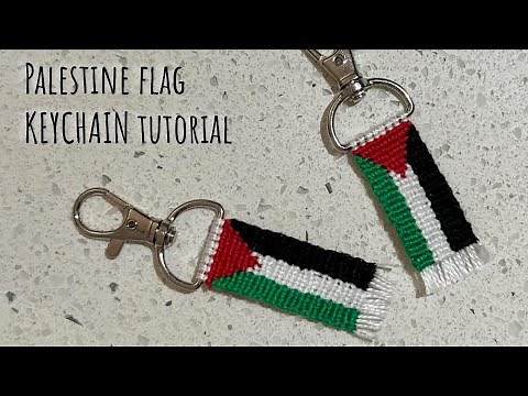 Palestine flag keychain tutorial - an alpha pattern