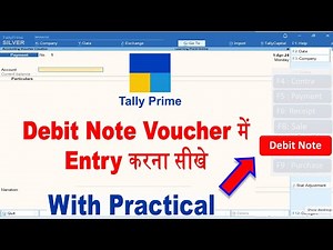 Debit note entry in tally prime | purchase return entry in tally prime | debit note