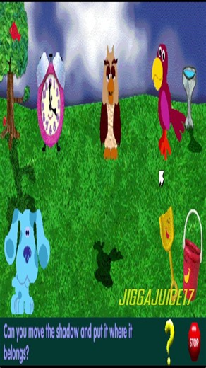 Blue's Clues - The Shadow Game Shockwave Game Gameplay