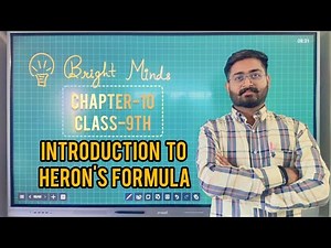 👉 "Heron’s Formula Explained | Easy Geometry Trick for Class 9 & 10 Students | Maths Made Simple"