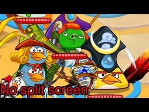 How do the pig ally glitch without split screen. Angry birds epic