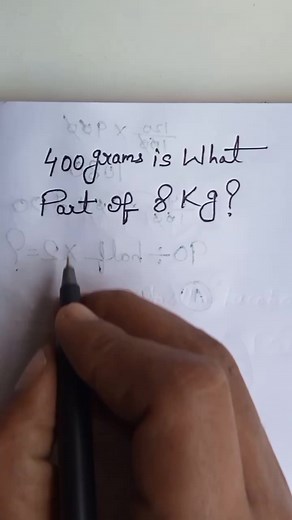 400 grams is what part of 8kg ? #science #education #students #StarsEverywhere #generalknowledge | Prasann Priyadarshi