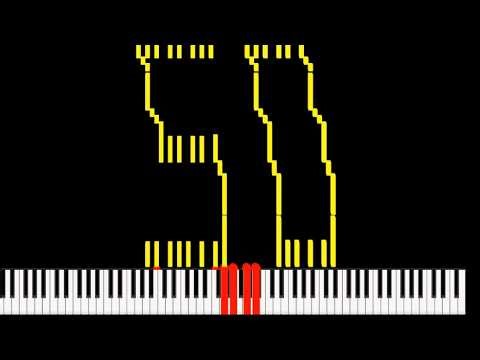 Numbers 0 to 50 on Piano | Jingle Bells Inspired MIDI Art