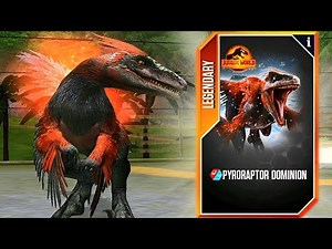 NEW PYRORAPTOR DOMINION X3 MAX LEVEL 40 | JURASSIC WORLD THE GAME