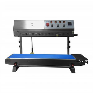 Sealer Sales Impresse Vertical Semi-Automatic Right-Feed Band Sealer with Dry Ink Coding FRM-1010II - 110V