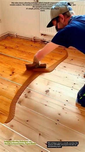 Satisfying Flooring Technique—As Smooth as Peanut Butter, Perfect Finish!