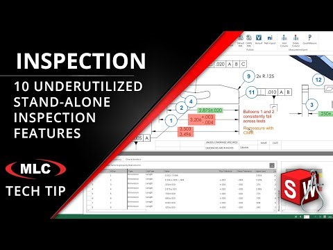 10 Underutilized Inspection Stand-Alone Features - SOLIDWORKS Inspection Tech Tip