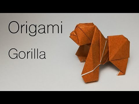How to make a Gorilla(King Kong) 68 [Origami Hiroshi]