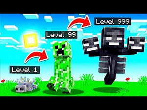 EAT Mobs to GROW in MINECRAFT!