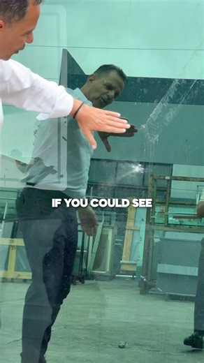 Rock vs. hurricane window. Window wins every time. 💥🪟