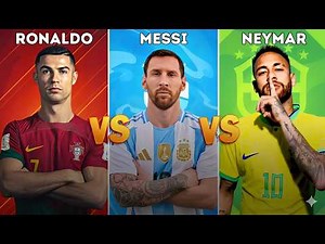 Ronaldo vs Messi vs Neymar 2025 🔥 Ultimate Stats & GOAT Comparison