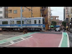 北総7300形7308編成33N普通羽田空港行き四ツ木7号踏切通過