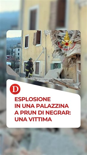 🔴🔴🔴 Esplosione in una palazzina a Prun di Negrar: una vittima 👉 Dramma a Prun: un edificio di tre piani è crollato dopo lo scoppio. Tre persone estratte vive, purtroppo un uomo ha perso la vita. Al lavoro le unità cinofile. 👉 Una violenta esplosione ha sconvolto nel tardo pomeriggio di oggi la frazione di Prun, nel comune di Negrar di Valpolicella. Intorno alle 17.45, un boato in via Sattarine ha preceduto il crollo di una palazzina di tre piani. Nel crollo una persona ha perso la vita. È s