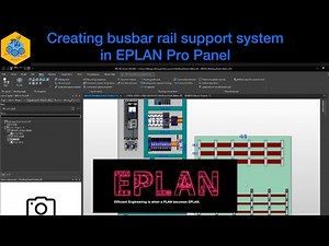 EPLAN Electric P8: Creating busbar rail support system in EPLAN Pro Panel#eplan #electrical #2025