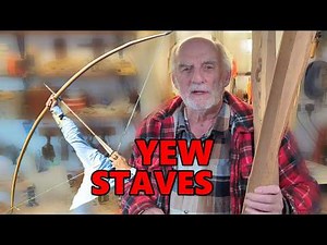 Yew staves for making a longbow