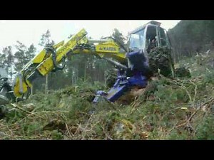 Kaiser S 3 Forest Harvester walking excavator, Spyder Schreitbagger (Forstprozessor),
